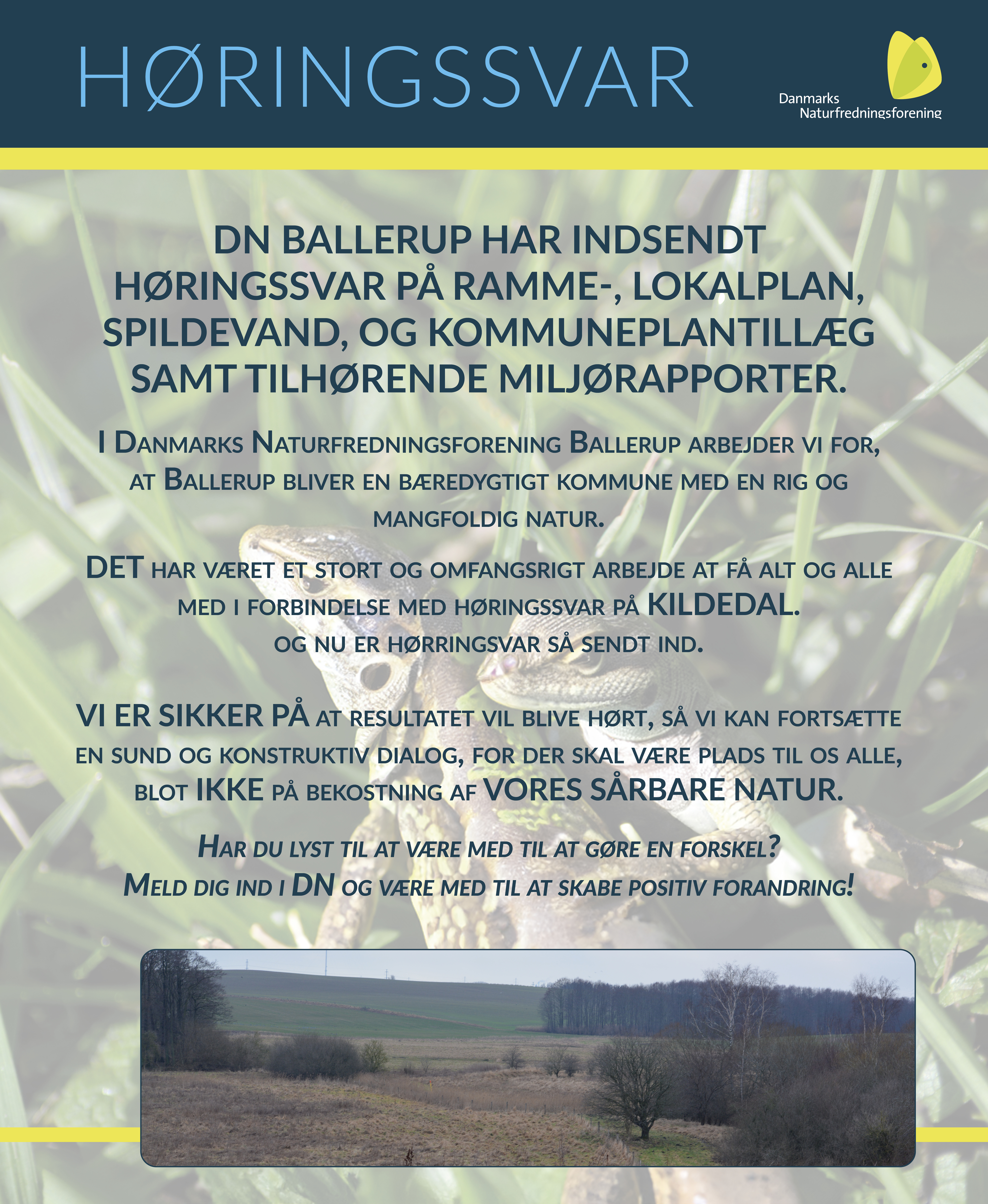 DN Ballerup har afleveret høringssvar på Kildedal